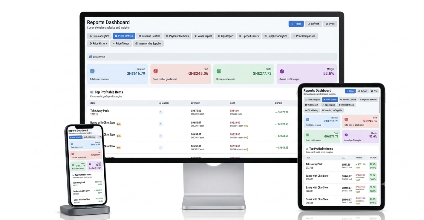 POS Analytics and Reporting
